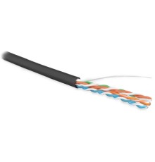 Кабель витая пара Hyperline UUTP4-C5E-S24-OUT-LSZH-BK-500