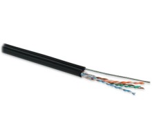 Кабель витая пара Hyperline UUTP4-C5E-S24-2SW-OUT-PE-BK-500
