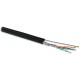 Кабель витая пара Hyperline UUTP4-C5E-S24-2SW-OUT-PE-BK-500