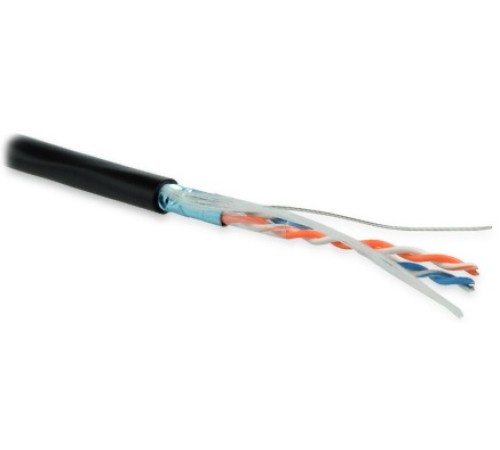 Кабель витая пара Hyperline FUTP2-C5-S24-OUT-PE-BK-500