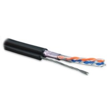 Кабель витая пара Hyperline FUTP2-C5-S24-SW-OUT-PE-BK-500