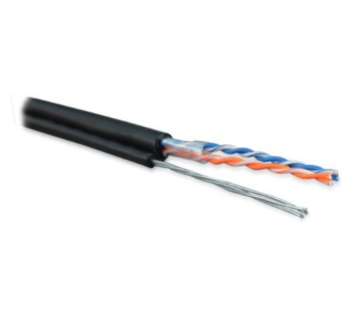 Кабель витая пара Hyperline UUTP2-C5-S24-SW-OUT-PE-BK-500