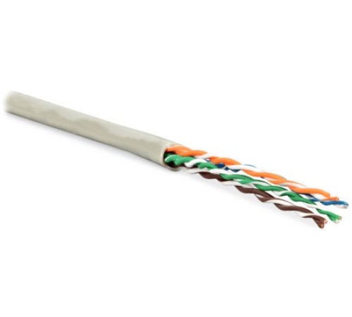 Кабель витая пара Hyperline UUTP4-C5E-P24-IN-LSZH-GY-100