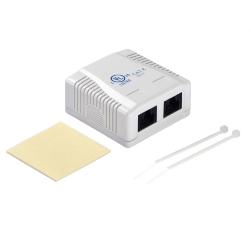 Розетка компьютерная Netko JE342RC6-USD/WH (54403)