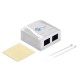 Розетка компьютерная Netko JE342RC6-USD/WH (54403)