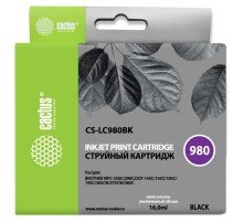 Картридж струйный Cactus CS-LC980BK