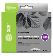 Картридж струйный Cactus CS-LC980BK