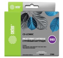 Картридж струйный Cactus CS-LC980C