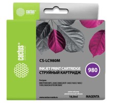 Картридж струйный Cactus CS-LC980M