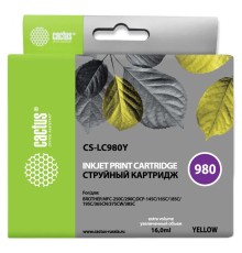 Картридж струйный Cactus CS-LC980Y