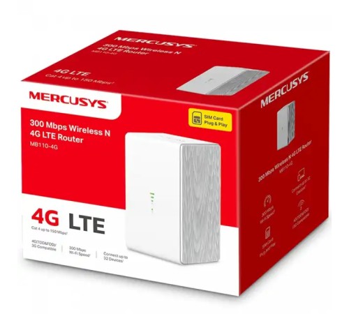 Wi-Fi маршрутизатор Mercusys MB110-4G
