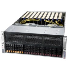 Платформа системного блока SuperMicro SYS-420GP-TNR 4U, 10x Dual Slot GPU, 2xLGA4189 up to 270W, 32xDDR4 3200, 16x2.5