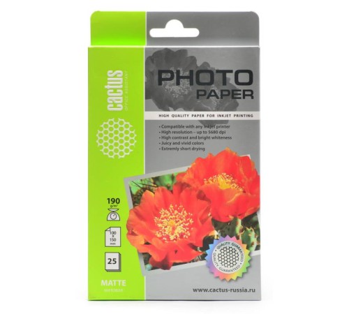 Фотобумага Cactus CS-MA619025