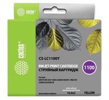 Картридж струйный Cactus CS-LC1100Y