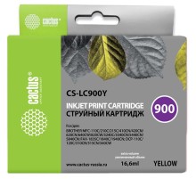 Картридж струйный Cactus CS-LC900Y