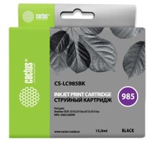 Картридж струйный Cactus CS-LC985BK