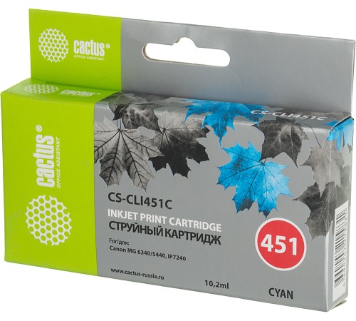 Картридж струйный Cactus CS-CLI451C