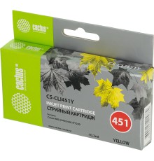 Картридж струйный Cactus CS-CLI451Y