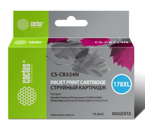 Картридж струйный Cactus CS-CB324N(CS-CB324)