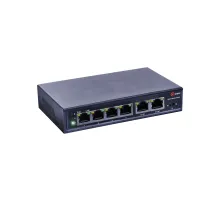 Неуправляемый коммутатор Qtech QSW-1500-6E-POE-D