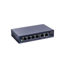 Неуправляемый коммутатор Qtech QSW-1500-6E-POE-D