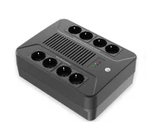 Источник бесперебойного питания Line-Interactive 800 VA LED USB 8 Schuko SNR SNR-UPS-LID-800-LED-PLUS