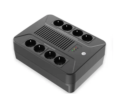 Источник бесперебойного питания Line-Interactive 800 VA LED USB 8 Schuko SNR SNR-UPS-LID-800-LED-PLUS