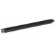 Фальш-панель на 1U с щеточным вводом цвет черный (RAL 9004/RAL 9005) Hyperline BPB19-1U-RAL9004