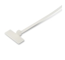 Стяжка нейлоновая неоткрывающаяся безгалогенная (halogen free) 110x2.5 мм полиамид 6.6 -40°C - +85°C с площадкой для маркера (100 шт) Hyperline GTK-110MC