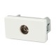 Модуль розетки TV 1М 45x22.5мм белый Hyperline M45/2-PAL-WH