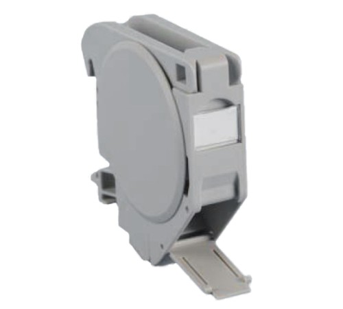 Крепление для Keystone Jack на DIN-рейку Hyperline FP-IE-DIN-KJ-1A-GY