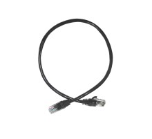 Патч-корд UTP4 cat 5e 0,5м ВС LSZH черный литой коннектор Netko Optima N.BC.UTP.5e-0.5m-1-lszh (67595)