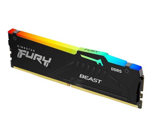 Оперативная память 16Gb DDR5 5200MHz Kingston Fury Beast RGB KF552C40BBA-16 Оперативная память 16Gb DDR5 5200MHz Kingston Fury Beast RGB KF552C40BBA-16