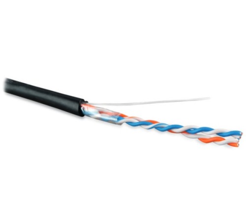 Кабель витая пара Hyperline UUTP2-C5-S24-OUT-PE-BK-500