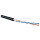 Кабель витая пара Hyperline UUTP2-C5-S24-OUT-PE-BK-500