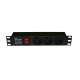Блок розеток вертикальный Hyperline SHE10-3SH-S-IEC