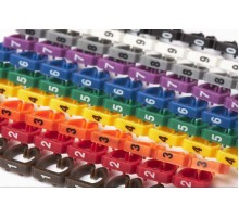 Маркеры (клипсы) на кабель защелкивающиеся D 4-5.5мм 