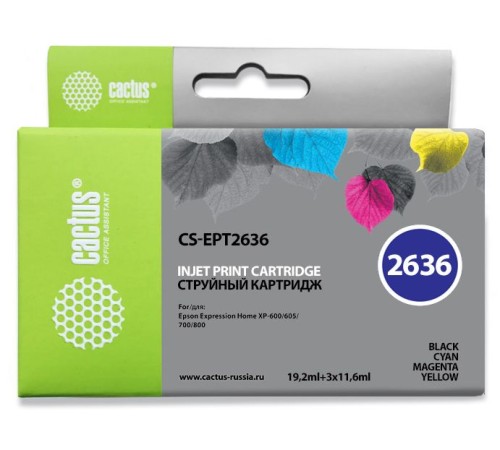 Картридж струйный Cactus CS-EPT2636