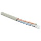 Кабель витая пара Hyperline UUTP4-C6-S23-IN-LSZH-GY-100