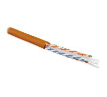 Кабель витая пара Hyperline UUTP4-C6-S23-IN-LSZH-OR-305