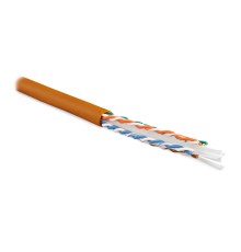 Кабель витая пара Hyperline UUTP4-C6-S23-IN-LSZH-OR-305