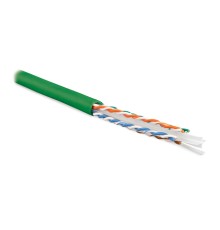 Кабель витая пара Hyperline UUTP4-C6-S23-IN-LSZH-GN-305