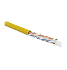 Кабель витая пара Hyperline UUTP4-C6-S23-IN-LSZH-YL-305