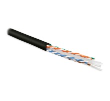 Кабель витая пара Hyperline UUTP4-C6-S23-IN-LSZH-BK-100
