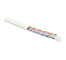 Кабель витая пара Hyperline UUTP4-C6-S23-IN-LSZH-WH-100