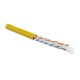 Кабель витая пара Hyperline UUTP4-C6-S23-IN-LSZH-YL-100