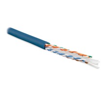 Кабель витая пара Hyperline UUTP4-C6-S23-IN-LSZH-BL-100