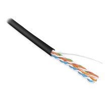 Кабель витая пара Hyperline UUTP4-C5E-S24-IN-PVC-BK-305