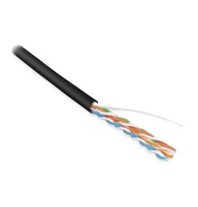 Кабель витая пара Hyperline UUTP4-C5E-S24-IN-LSZH-BK-100