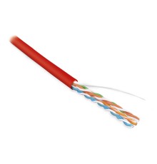 Кабель витая пара Hyperline UUTP4-C5E-S24-IN-LSZH-RD-100